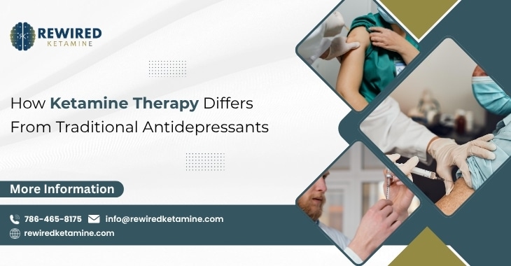 How Ketamine Therapy Differs From Traditional Antidepressants